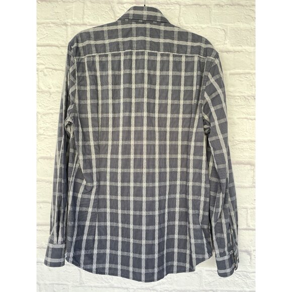 Robert Graham Shirt Men's L Blue Houndstooth  Long Sleeve Button Down Shirt - Picture 2 of 16